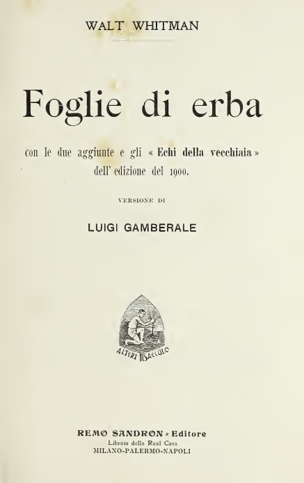 Cover of Foglie D'Erba