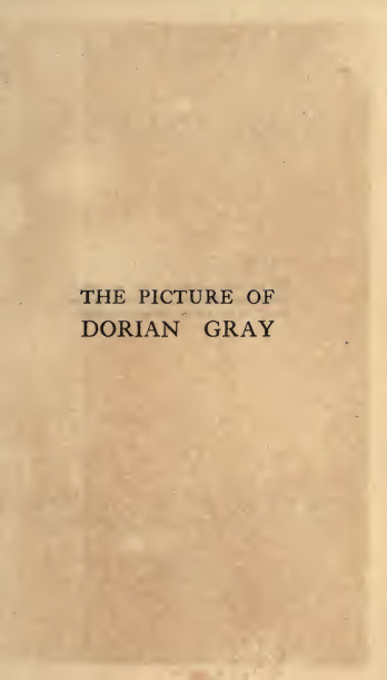 Cover of The Picture of Dorian Gray - 1891 Ed.